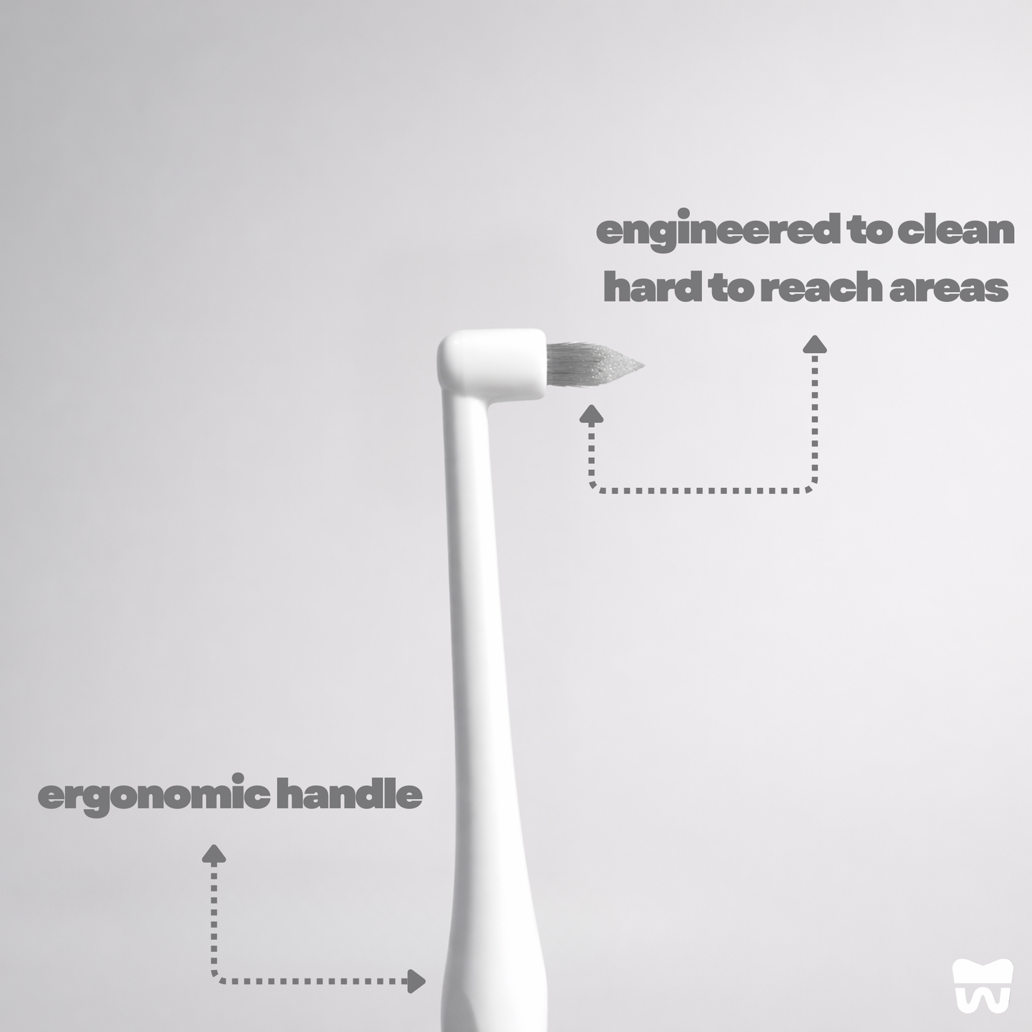 Brushwise 'EZ Reach' End Tuft Brush