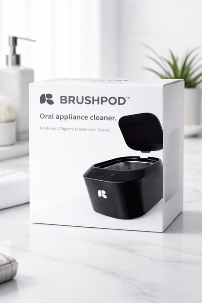 'Brushpod' Ultrasonic Oral Appliance Cleaner